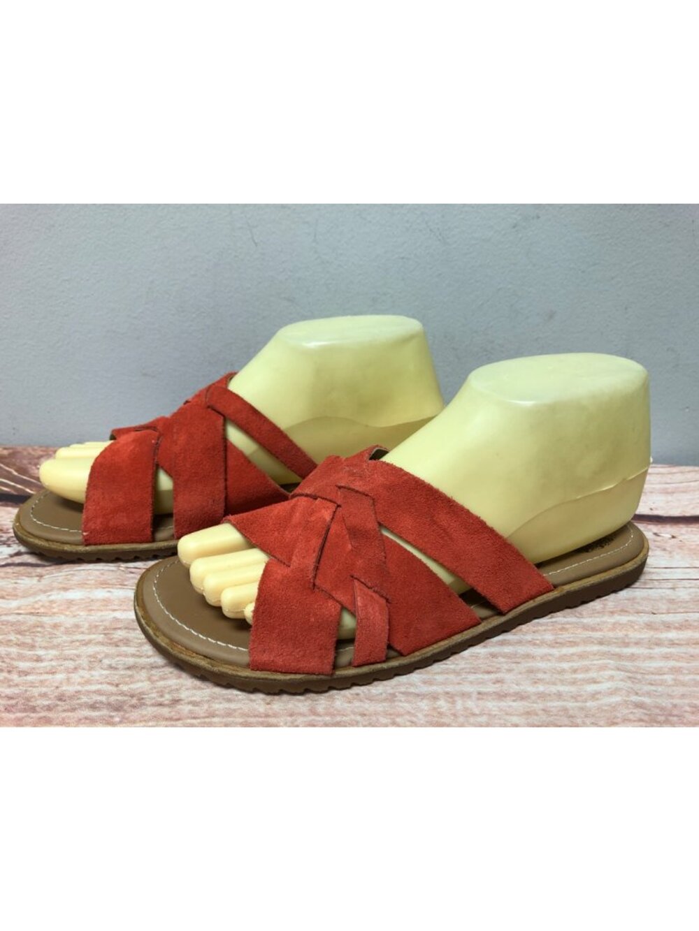 Sorel Womens 7 Ella Suede Leather Strappy Slide Sandals